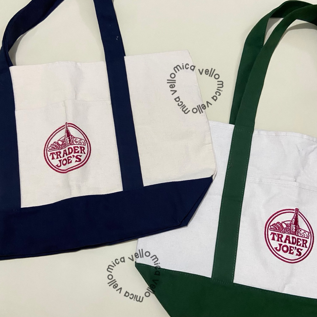 TRADER JOES กระเป๋าผ้าแคนวาส mini / ใหญ่