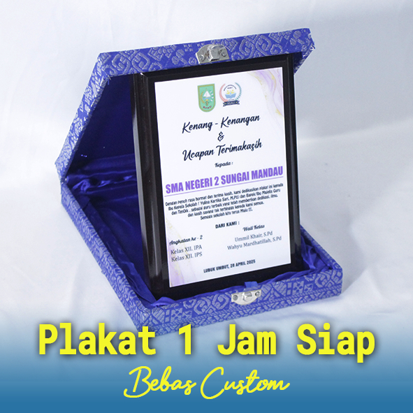 KKN Plaque, 1 Hour Ready Plaque, PVC Plaque, Pekanbaru Plaque