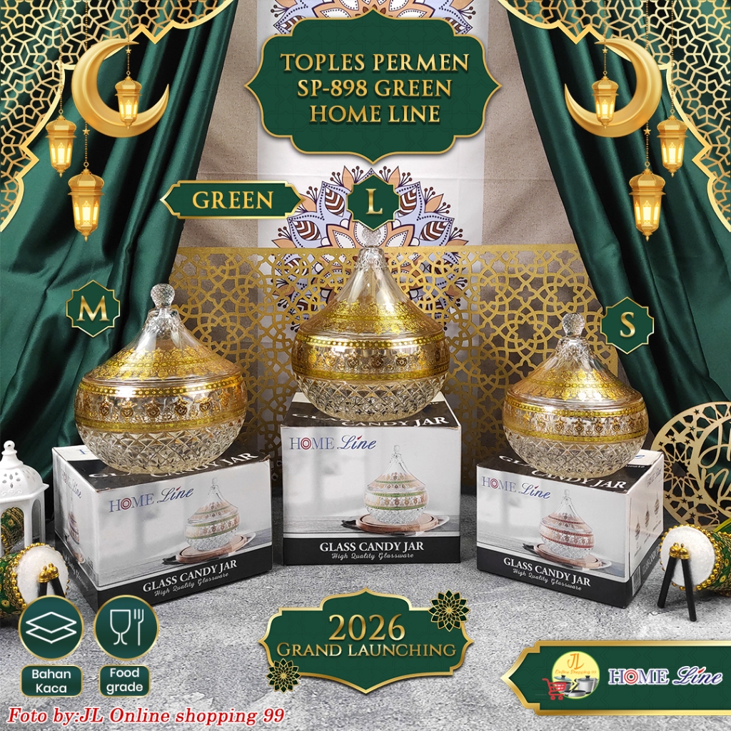 Homeline โถอาหรับตะวันออกกลาง Tulban Green SP-898