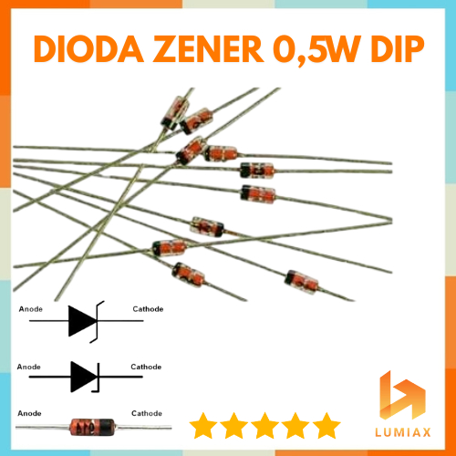 6.2v Diode Zener 0.5w ไดโอด 6v2 1/2 w 6.2v 1/2w 6.2v 0.5 w DIP