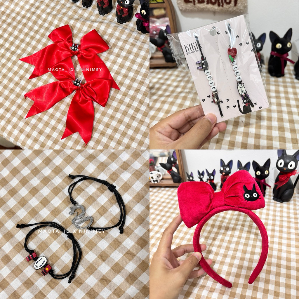 อุปกรณ์เสริมสตูดิโอ Ghibli / สร้อยข้อมือ Studio Ghibli / แหวน Studio Ghibli / สร้อยข้อมือ Jiji / แหว