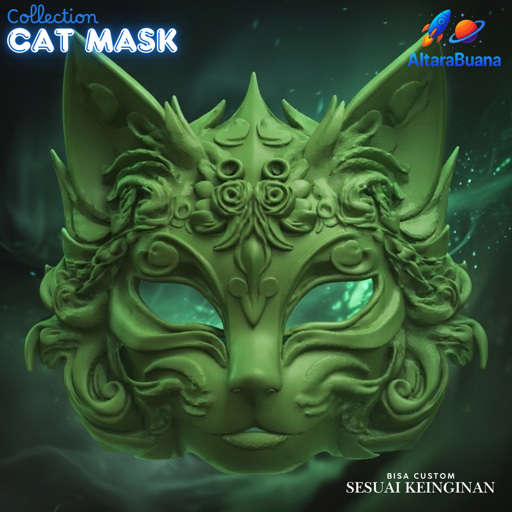 Openg Cat / Cute & Aesthetic Cat Mask – หน้ากากแมวคอสเพลย์อะนิเมะญี่ปุ่น | เครื่องประดับเครื่องแต่งก
