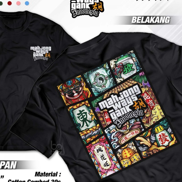 Mahjong Ways Gank Indonesia GTA Style T-Shirt - Mahyong Majong PG Soft Packoy Maxwin Pragmatic Play 