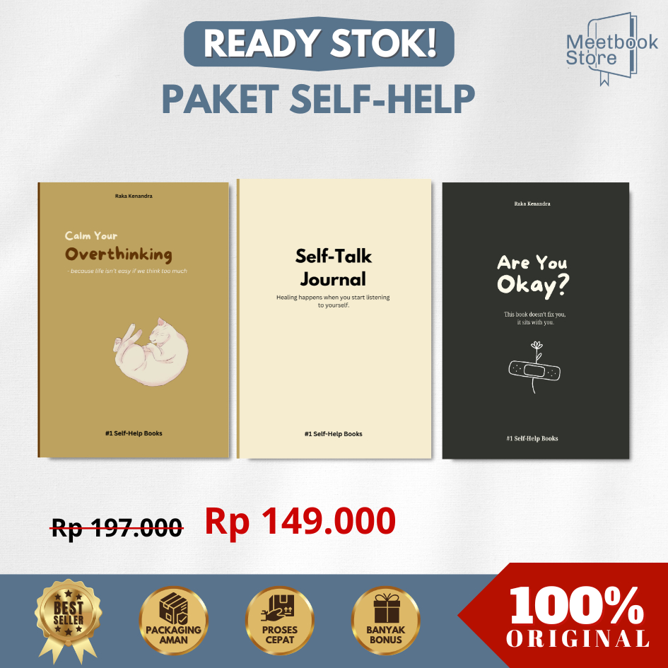 Self-Healing & Self-Growth Package (3 in 1) Self-Talk Book - คุณโอเค? - Overthinking - สํานักพิมพ์ของเรา