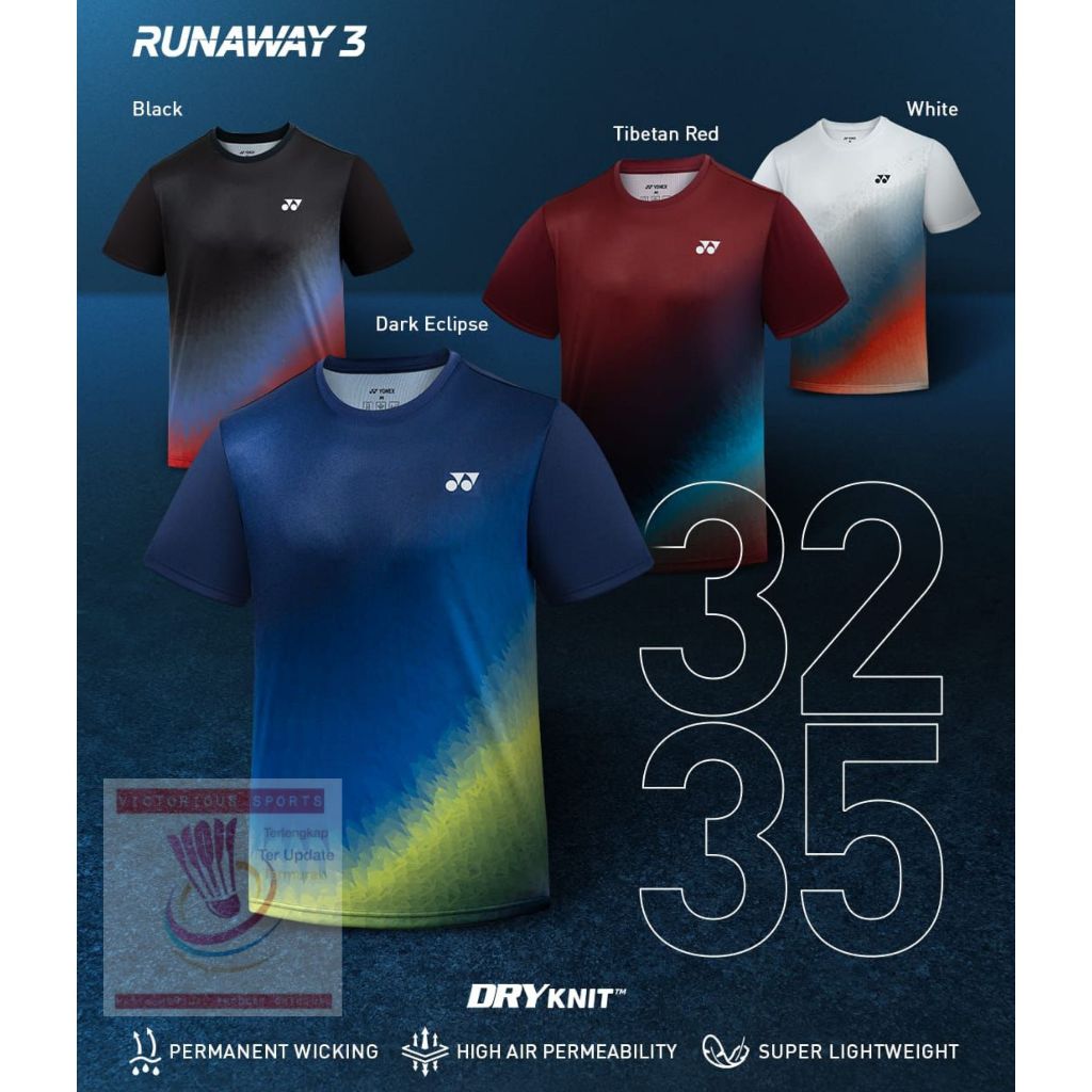 เสื้อแบดมินตัน Yonex Runaway 3235 ดั้งเดิม