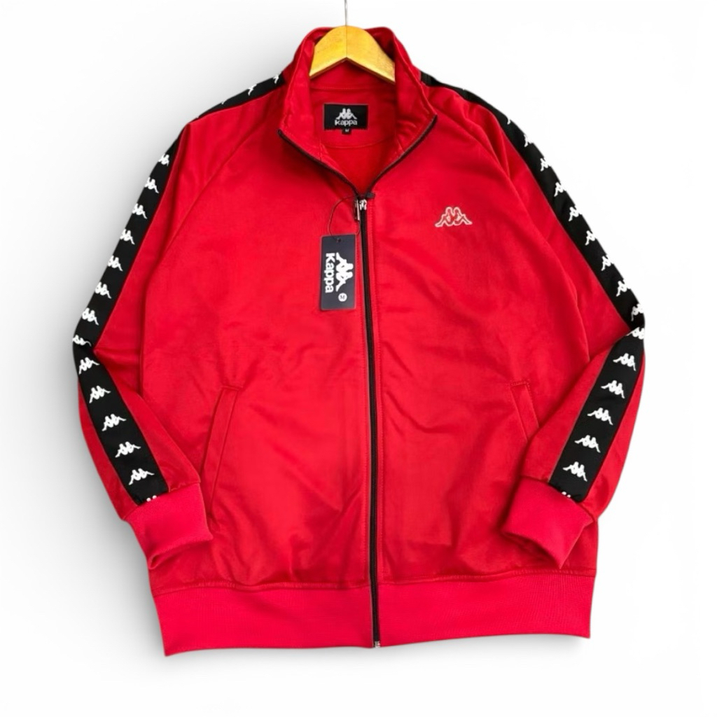 CASUAL KAPPA tapped Tracktop Jacket สําหรับผู้ชายและผู้หญิง ป้ายเต็มป้าย