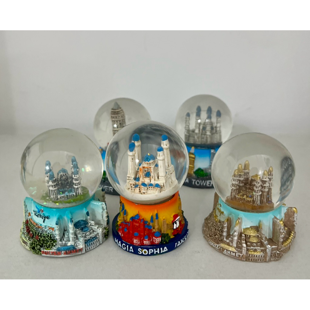 Istanbul Mini Glass Snow Ball SOUVENIR TURKISH SNOW BALL DECORTATIONS