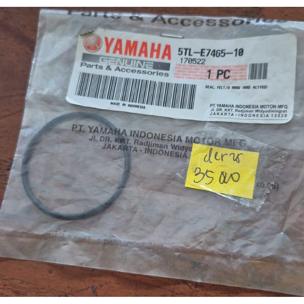 ยาง ORING O RING SLIDING SECONDARY PULLY TOP CVT MIO SPORTY SMILE SOUL FINO CARBON 5TL-E7465-10