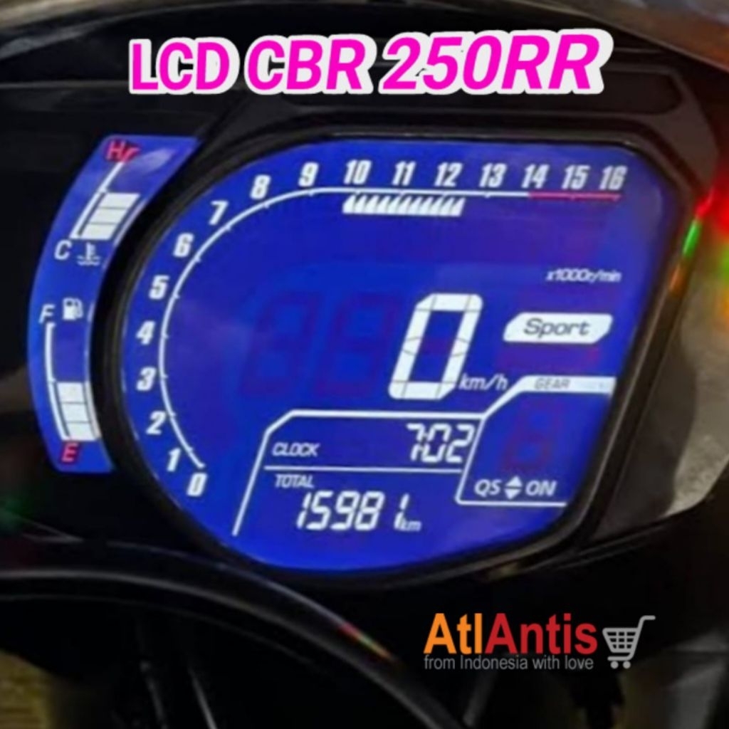 LCD CBR250RR สําหรับ Speedometer Honda CBR 250 RR ปี 2016 2017 2018 2019 2020 2021 2022 สภาพใหม่คุณภาพดีที่สุดและ Full PNP Polarizer พร้อมติดตั้ง