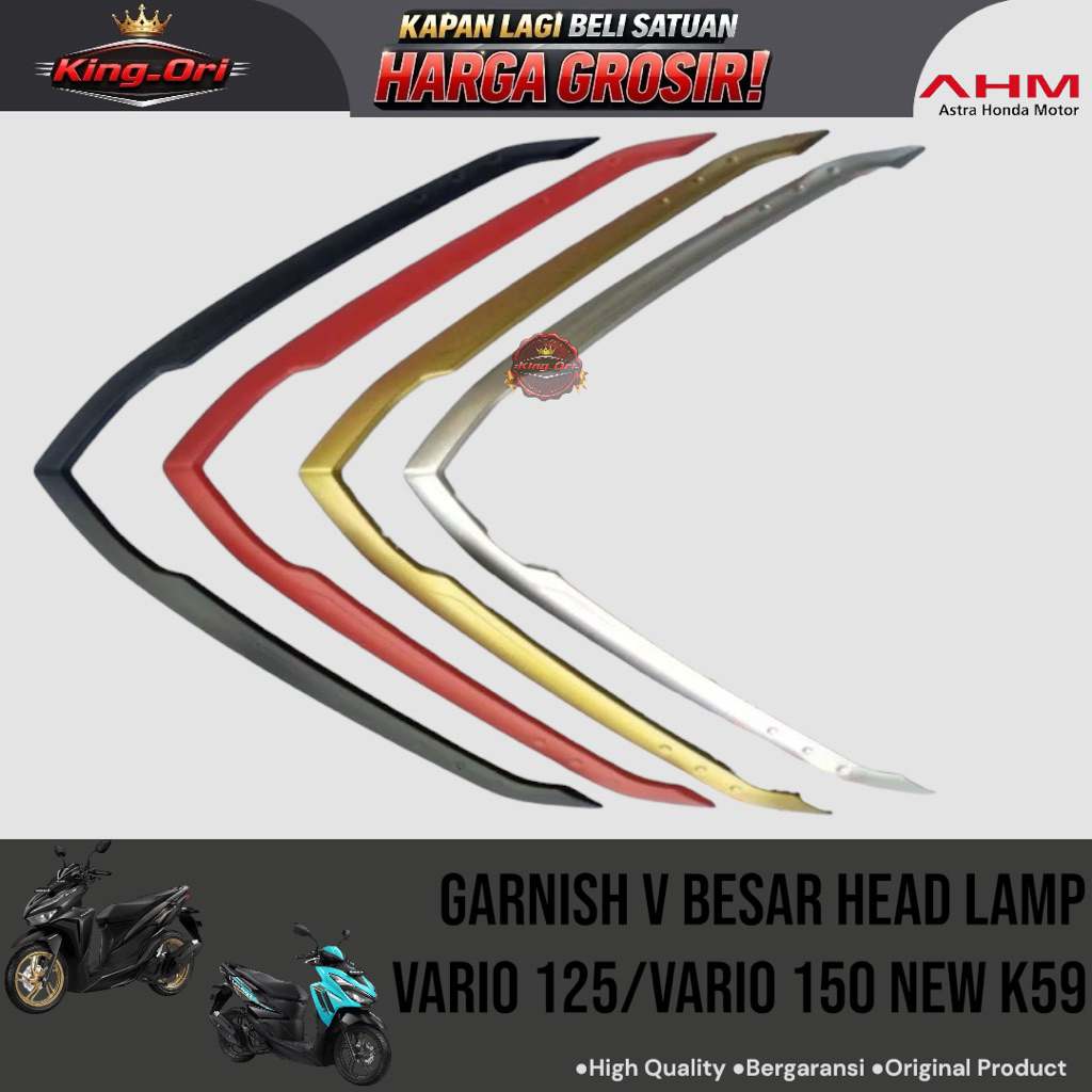 ไฟหน้า V ขนาดใหญ่ดั้งเดิม Garnish สําหรับ Vario 125 และ Vario 150 ใหม่ K59