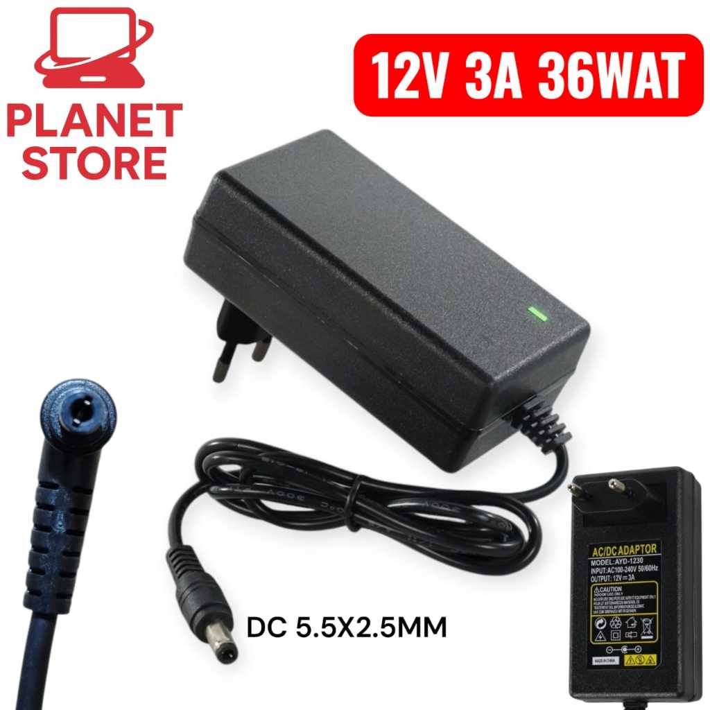 Beelink EQ12 Pro Gen12 i3-N305 12V 3A อะแดปเตอร์ชาร์จมินิพีซี