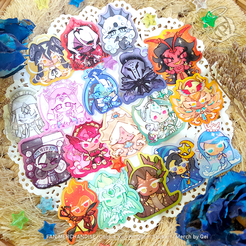 [BUNDLE] COOKIE RUN KINGDOM สติ๊กเกอร์ไวนิล สินค้าแฟนอาร์ต - MERCH BY QEI