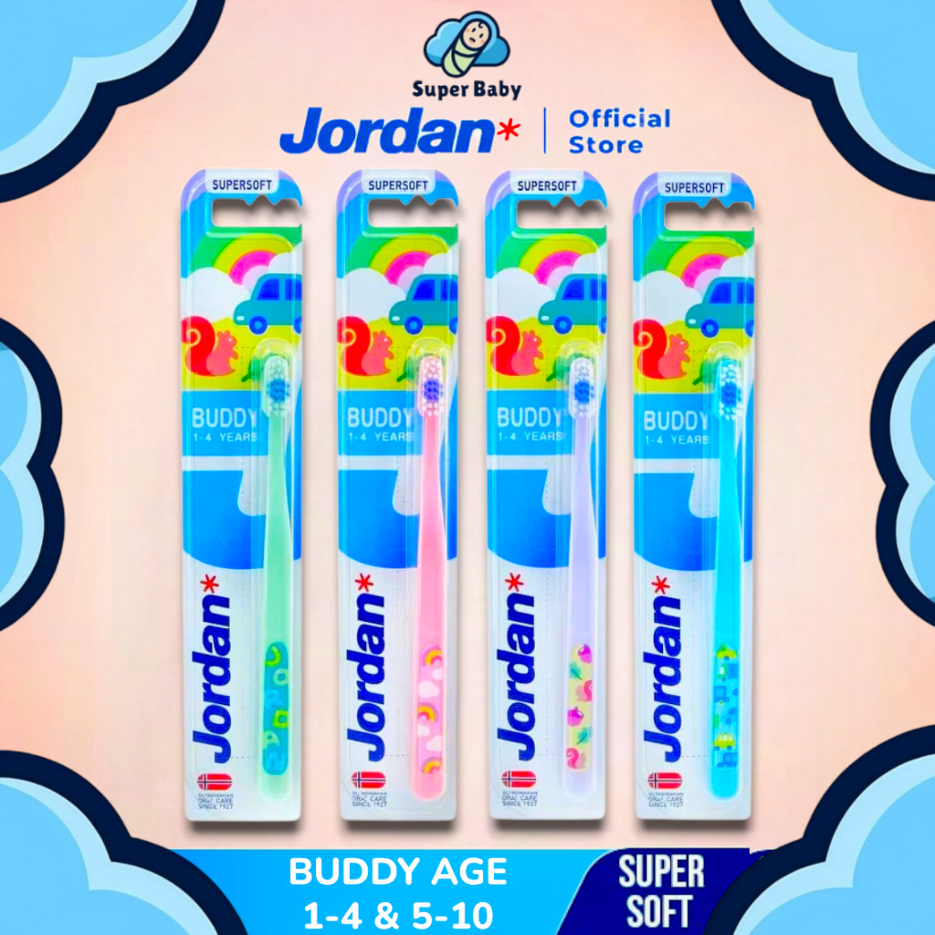 ยาสีฟัน Jordan Oral Care Buddy ขนแปรงนุ่มพิเศษ ปลอดภัยพรีเมี่ยม