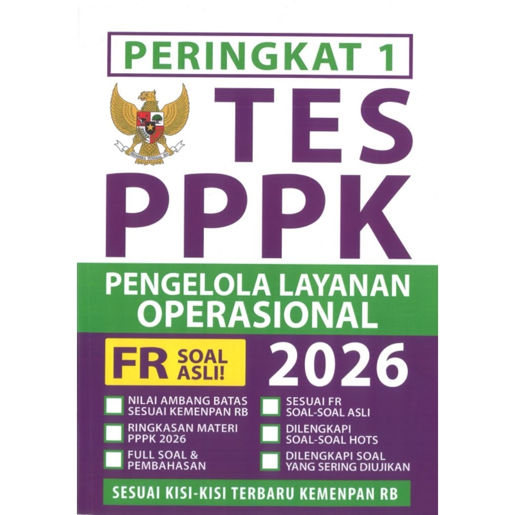 Rank 1 เล่ม PPPK OPERATING SERVICE MANAGEMENT 2026