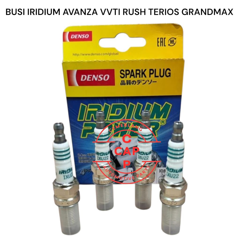 DENSO IXU22 IRIDIUM SPARK PLUG - DENSO IRIDIUM SPARK PLUG AVANZA VVTI XENIA RUSH GRANDMAX