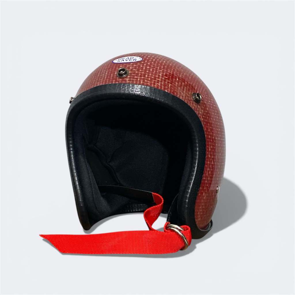 Slimhead TX-500 RAW สัญญาณสีแดงหมวกกันน็อคศิลปินวินเทจที่ยังไม่เสร็จ