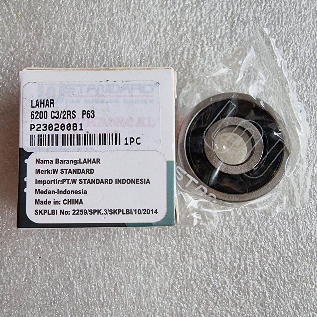 LAHAR BEARING 6200 C3/2RS ORIGINAL W STANDARD