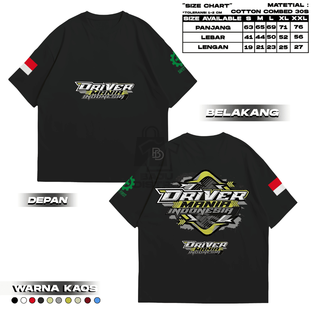 KATUN DRIVER MANIA INDONESIA เสื้อยืด - Driver mania distro เสื้อยืด - เสื้อยืดผู้ชาย - เสื้อยืดเท่ๆ