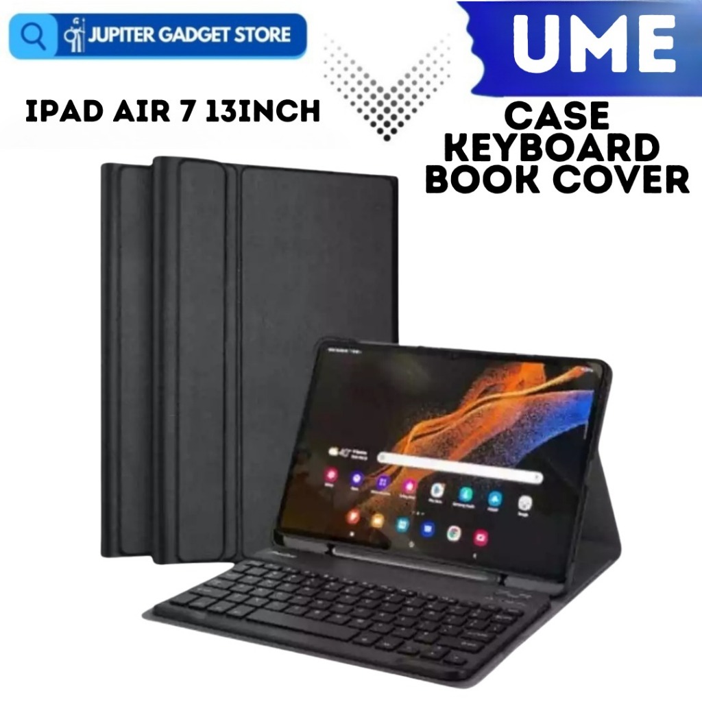 Ipad Air 7 13 นิ้ว Ume คีย์บอร์ดปกหนังสือ Flip