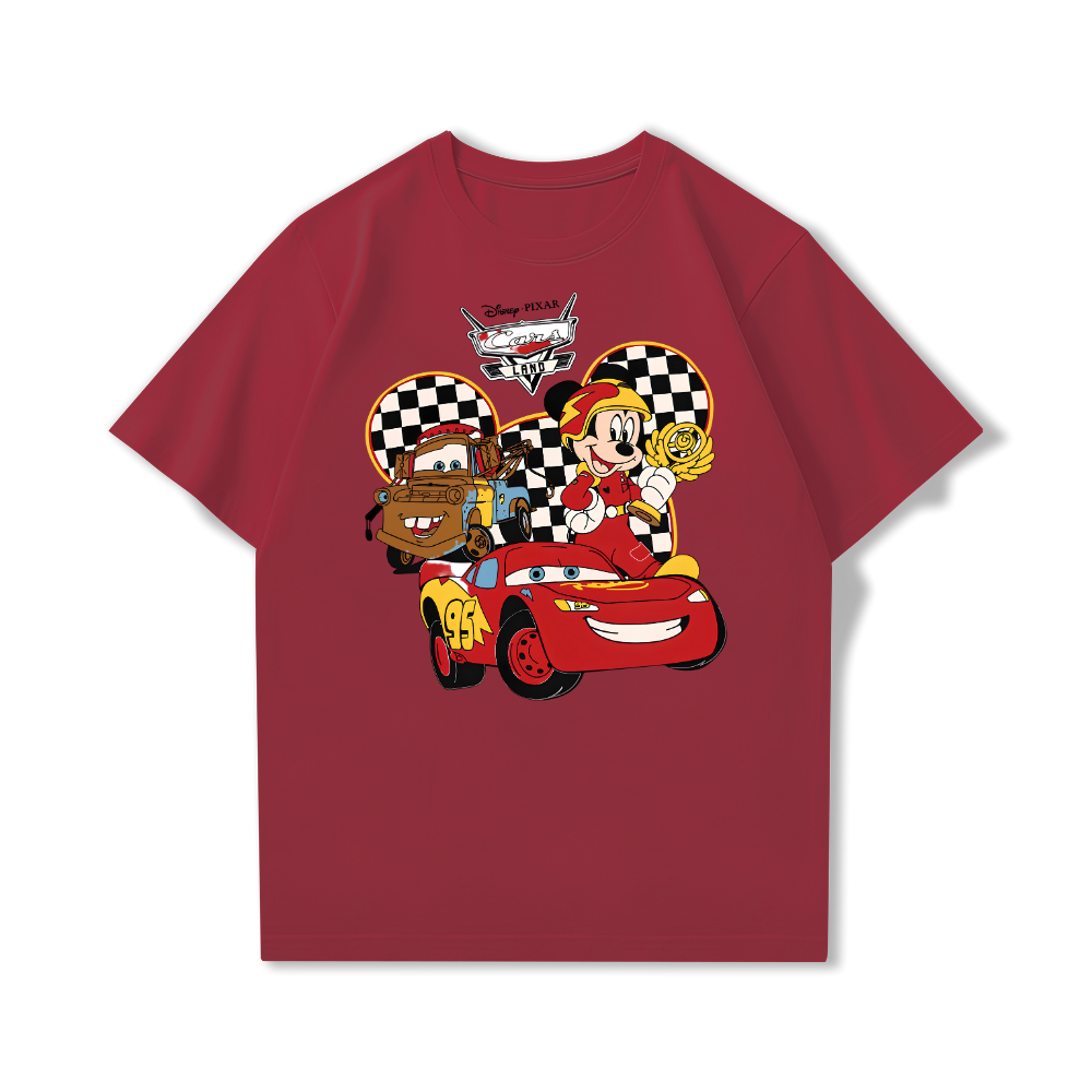 Lover Shop เสื้อยืดแขนสั้นผู้หญิงและผู้ชาย MK RACING Oversize Jumbo