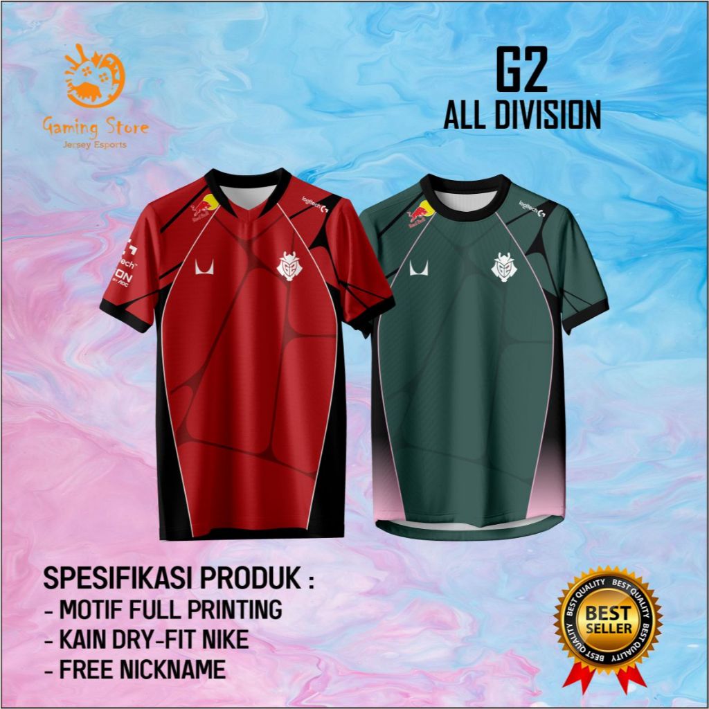G2 Esports 2026 Jersey ฟรีชื่อที่กําหนดเองการพิมพ์เต็มรูปแบบ