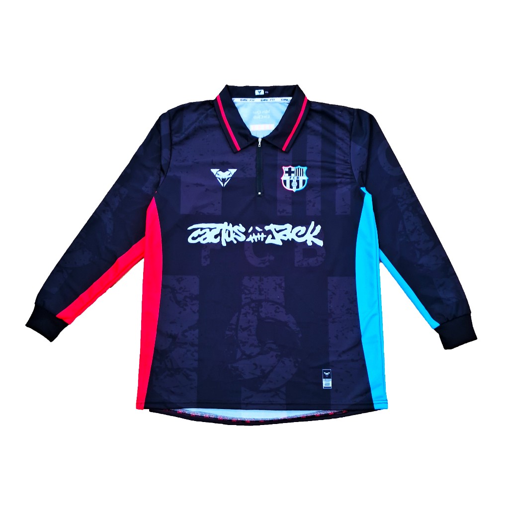 BARCA BARCELONA CACTUS JACK LONG-SLEEVED JERSEY WITH BLACK ZIPPER
