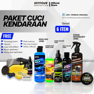 Terlaris No. 1 | PAKET CUCI KENDARAAN SUPER LENGKAP FULL BODY 13 ITEM by KEYFOUR