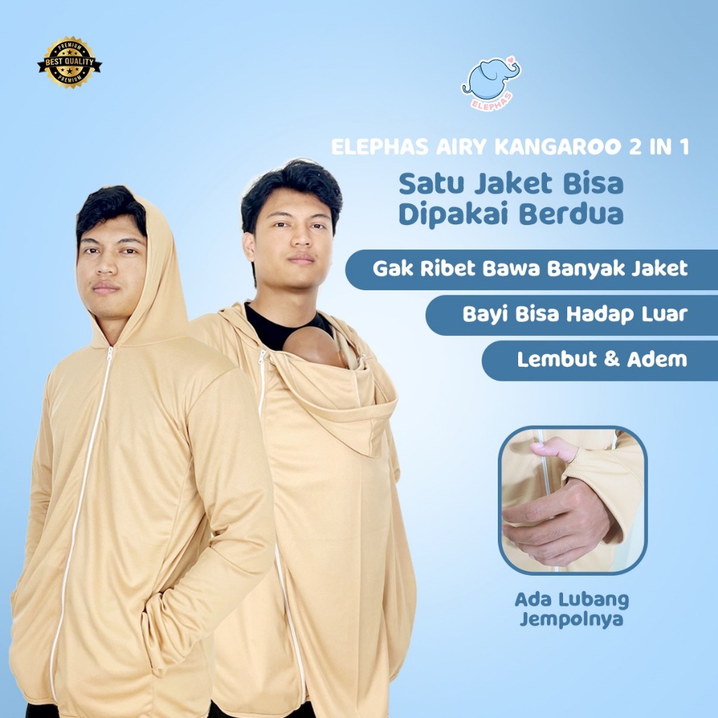 Elephas Airy Kangaroo 2in1 - เสื้อแจ็คเก็ตผ้าห่มมัลติฟังก์ชั่น, เสื้อกันหนาวผ้าห่มสําหรับแม่และเด็ก,