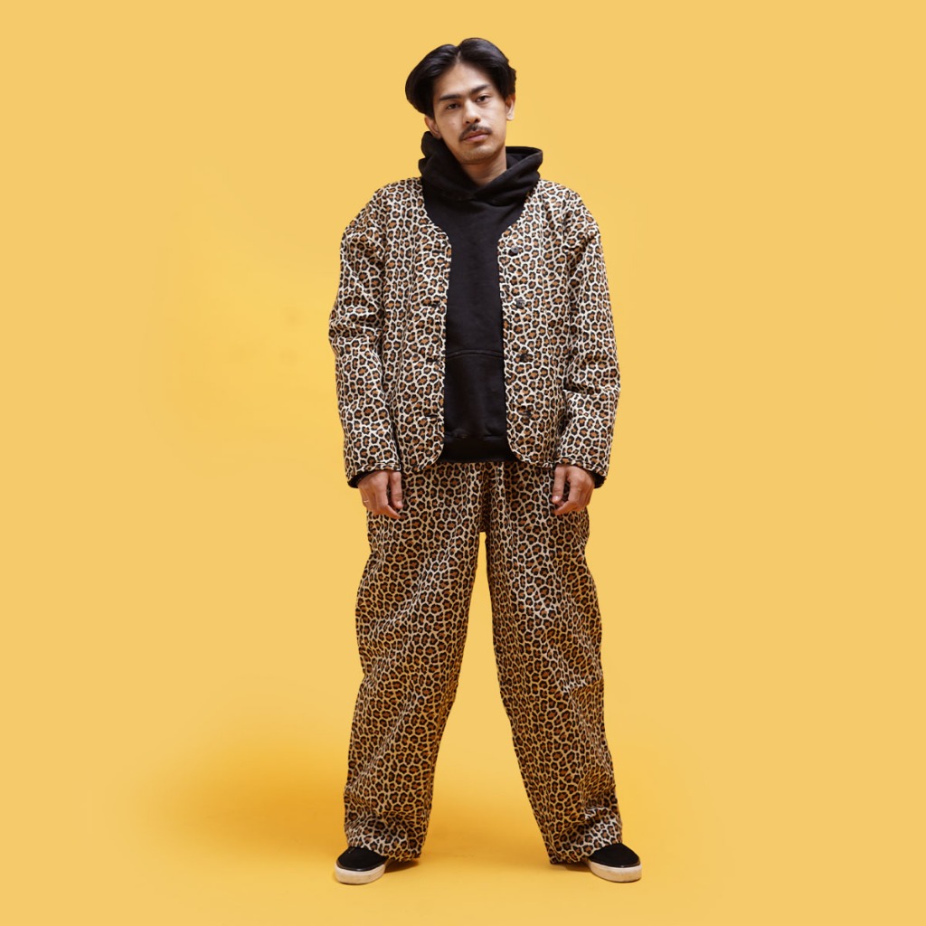 Bleur Leopard Loose Fit Pants Unisex