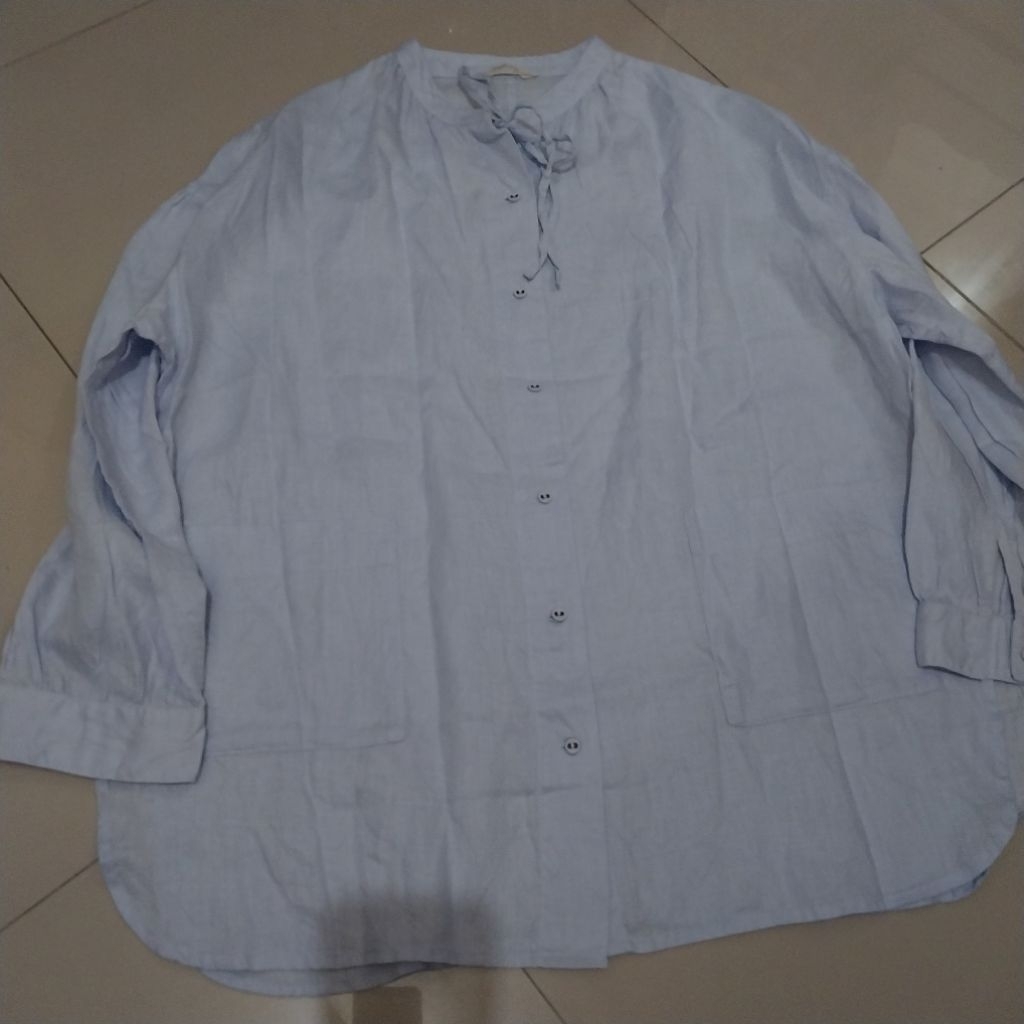 STUDIO CLIP เสื้อ oversize ผ้าลินิน 100%