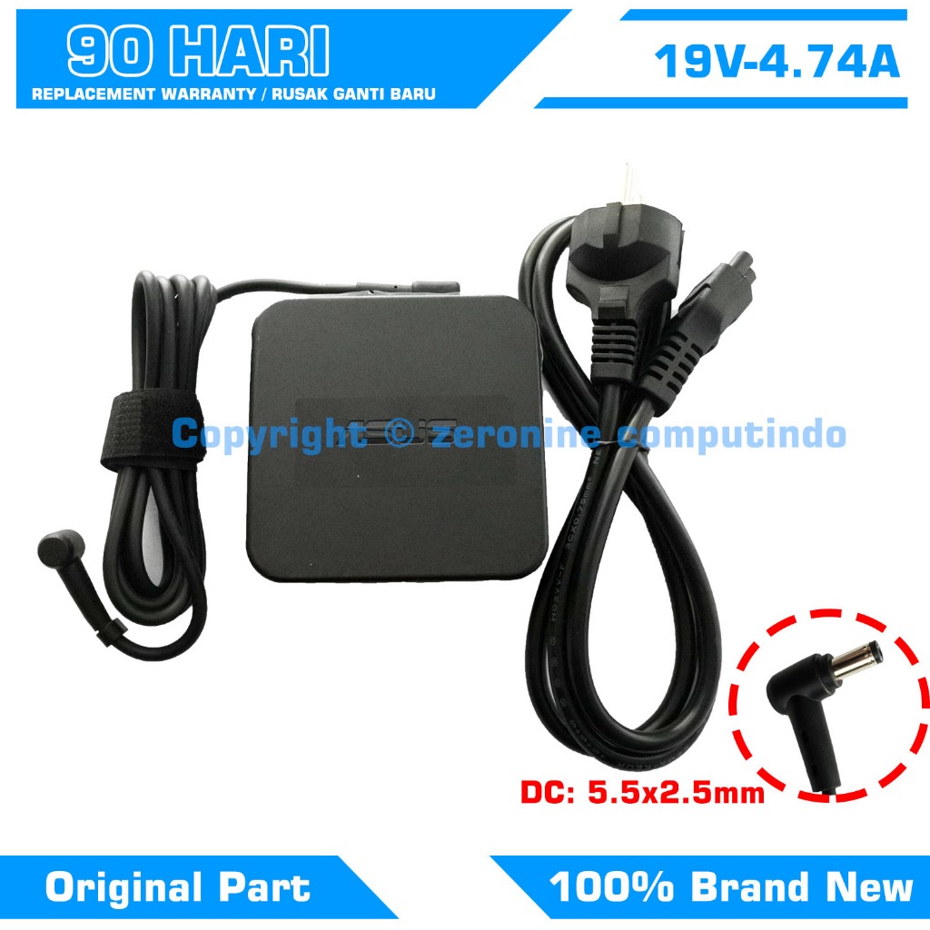 Asus 45V K84L F8V R510Z ADP-90YD 90W 4.74A 5.5 กล่องอะแดปเตอร์ชาร์จ