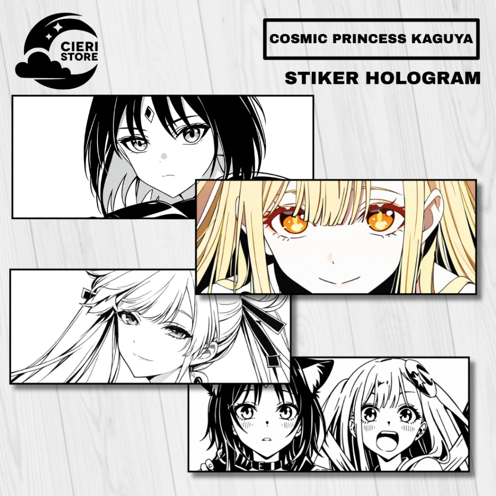 Cosmic Princess Kaguya Iroha สติ๊กเกอร์โฮโลแกรม, ไวนิลโฮโลแกรมกันน้ํา Yachiyo
