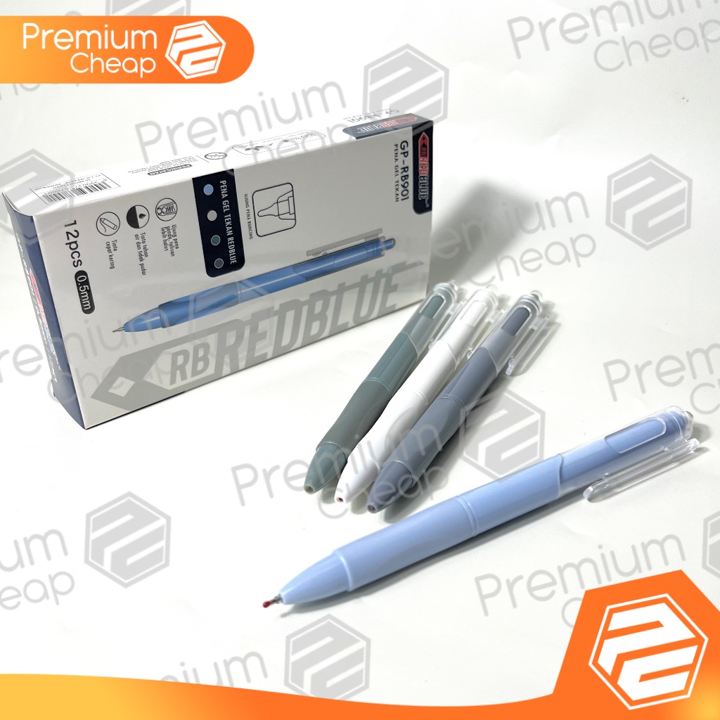 [12 ชิ้น] Redblue GP-RB901 Office Gel Pen 0.5mm
