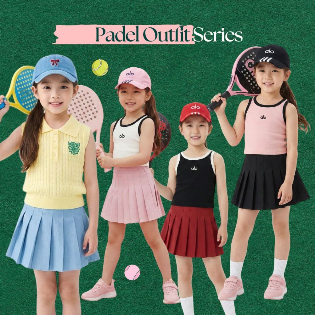TINY SEOUL SPORTY PADEL TENNIS OUTFIT SERIES VOL 2 - ชุดกีฬาเด็กผู้หญิง TENNIS