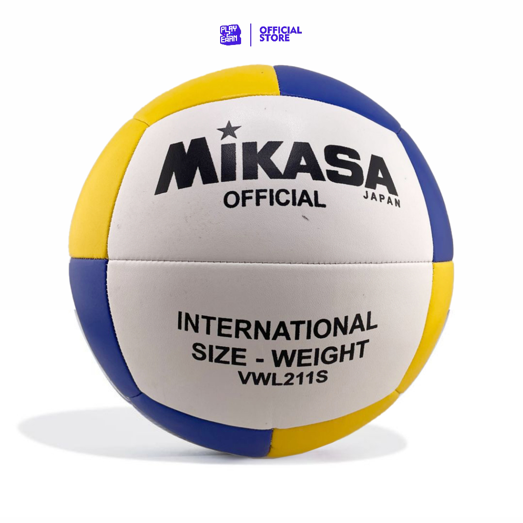 MIKASA Volleyball vwl211s วอลเลย์บอล Mikasa ดั้งเดิมพร้อมโบนัสเน็ตและวาล์ว