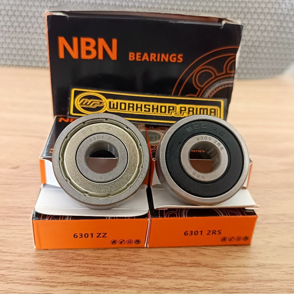 แบริ่งแบริ่งแบริ่ง NBN 6301 2RS / 6301 ZZ 12x37x12 Original NBN