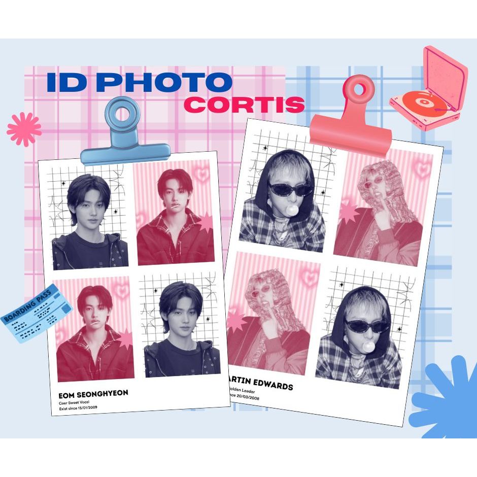 IDPHOTO KPOP CORTIS / PASSPHOTO CORTIS JAMES JUHOON KEONHO MARTIN SEONGHYEON