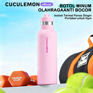 CucuLemon Tumbler Olahraga Stainless Steel 750ml Termos Tahan Panas Dingin Botol Minum Portable