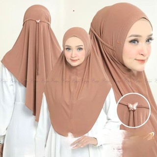 madina bergo tali stoper jersy bergo non pet hijab instant