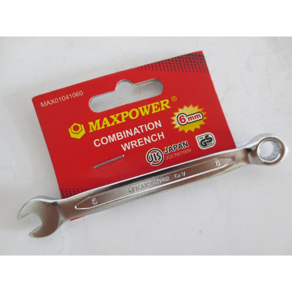 ประแจแหวน 6 มม. 6 มม. COMBINATION WRENCH HEAVY DUTY COMBINATION WRENCH