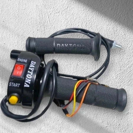 TOMBOL แก๊สเงินสด dytona 2 ปุ่ม/แก๊สเงินสด 2 ปุ่มเหล็ก universal สําหรับรถจักรยานยนต์ทั้งหมด