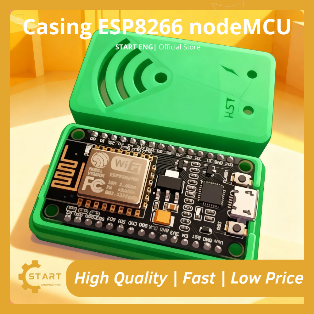 ปลอก ESP8266 NodeMCU พิมพ์ 3D – ที่อยู่อาศัยป้องกัน NodeMCU ESP8266