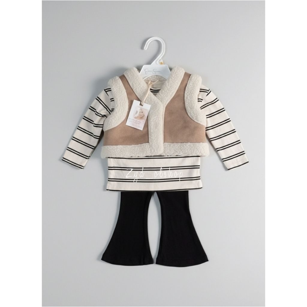 ชุดเสื้อกั๊ก Jessica Simpson Baby Girl 3in1 | ชุดสูทเด็ก Jessica Simpson