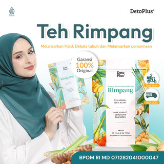 [BPOM] Teh Rimpang Detoplus ala JSR - Teh Celup Instan Rempah Alami Jahe Kunyit Lengkuas Sereh - BPOM Halal & Original
