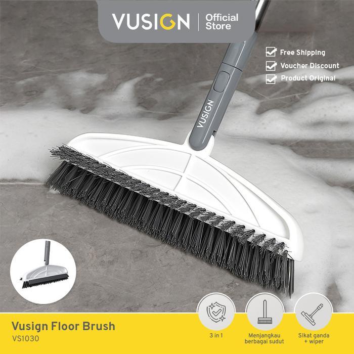 Vusign 3in1 แปรงขัดห้องน้ําติดผนัง / แปรงขัดพื้น VS1029