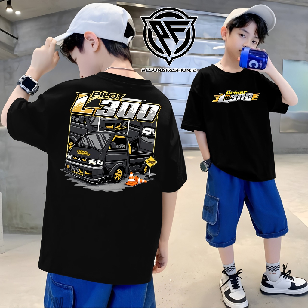L300 DRIVER KIDS T-SHIRT - PICKUP TSHIRT - DISTRO CLOTHES - SUITABLE สําหรับผู้ชายและผู้หญิงเสื้อยืด