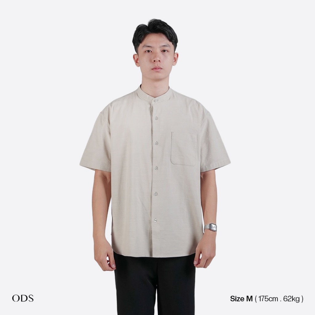 ODS Sena Koko ครีมเสื้อคอปกแขนสั้นผู้ชาย