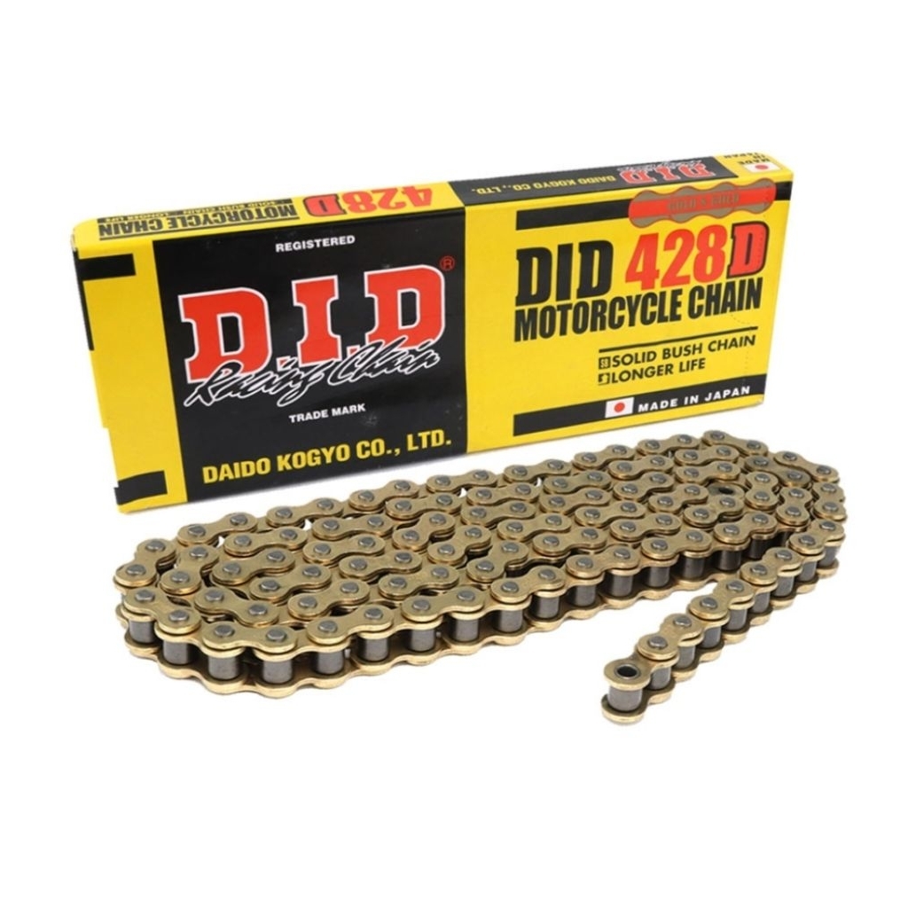 DID Drive Chain 428D-128RB-Gold JAPAN โซ่มอเตอร์ไซค์