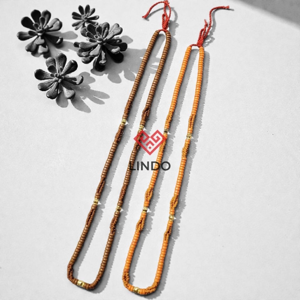 สร้อยคอลูกปัด Ata ทองเหลือง Toraja (ทองโครเมียม) (DE1022410)