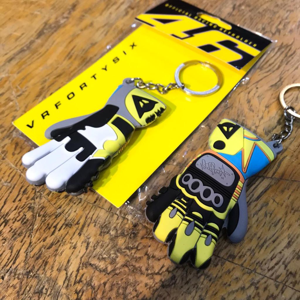 GANTUNGAN พวงกุญแจยาง 2D ถุงมือพวงกุญแจ Dainese